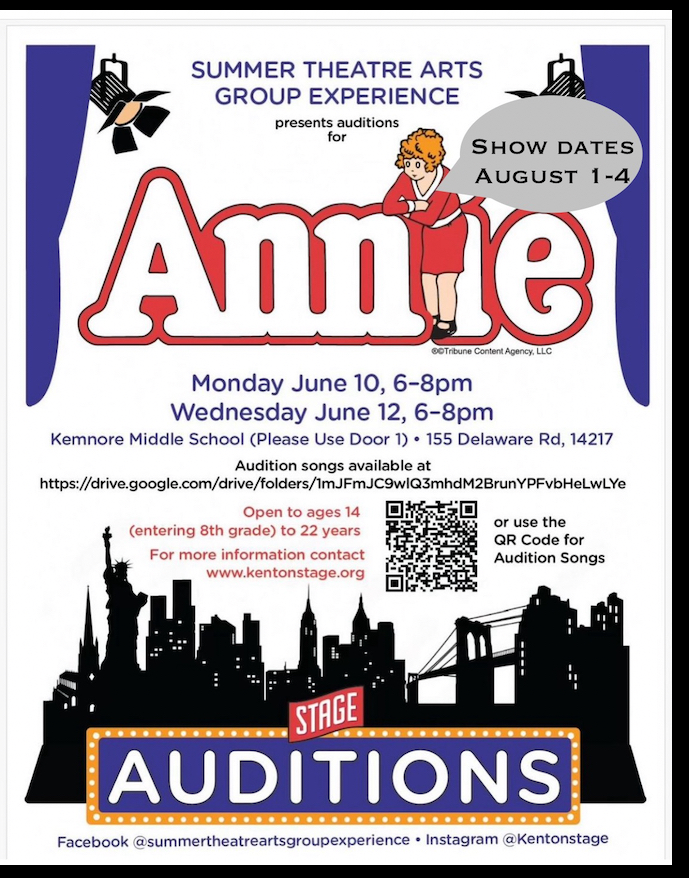 STAGE Summer 2024…ANNIE! STAGE